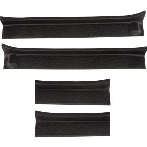 Rugged Ridge ジープ JLラングラー ドアシルプロテクター 4ドア ブラック エントリーガード ブラック 11216.32 マット