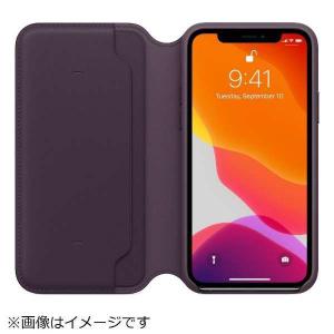iPhone 11 Pro レザーフォリオ オウバジーン leather folio