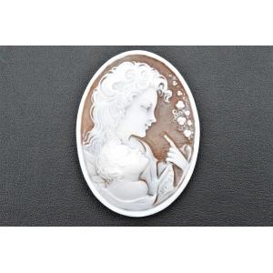 ストーンカメオ ルース 約39.82-39.96mm 約7.45g【37.25ct】 加工材料