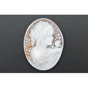 ストーンカメオ ルース 約39.82-39.96mm 約7.45g【37.25ct】 加工材料
