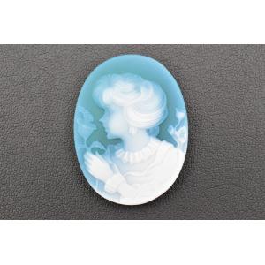 ストーンカメオ ルース 約39.82-39.96mm 約7.45g【37.25ct】 加工材料
