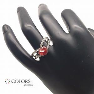Pt900 プラチナ ガーネットリング レディース ガーネット1石 4.08ct