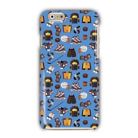 AQUOS　各種対応　ハードケース全面プリント　ホッケーチーム/ブルー