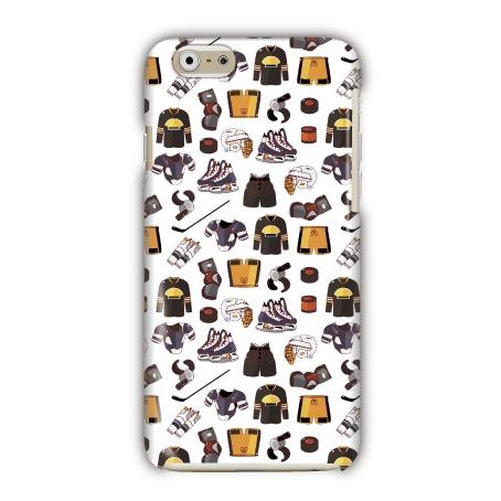 LG　isai Optimus　各種対応　ハードケース全面プリント　ホッケーチーム/ホワイト
