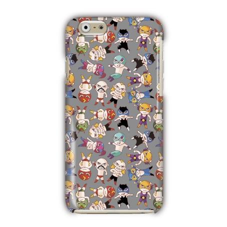 LG　isai Optimus　各種対応　ハードケース全面プリント　レスラー軍団/グレー
