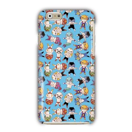 LG　isai Optimus　各種対応　ハードケース全面プリント　レスラー軍団/ブルー