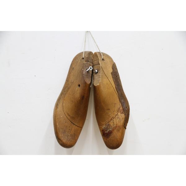 ヴィンテージ　アンティーク　シューモールド　shoe moulds　木型　靴型　インテリア　オブジェ...