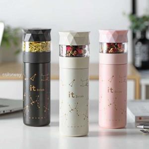 魔法瓶 3色 水筒 タンブラー 350ml 茶こし付き ステンレス 真空 マグボトル ポータブル おしゃれ アウトドア 新品