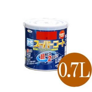 アサヒペン 水性スーパーコート ツヤ消し白 (全45色) [0.7L] 多用途・水性塗料