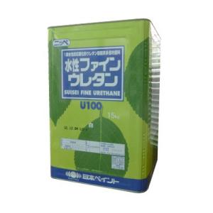【送料無料】 ニッペ 水性ファインウレタンU100 シャニンブルー [15kg] 日本ペイント｜colour-harmony