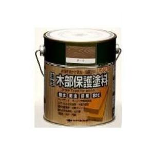 ニッペホーム 油性木部保護塗料 [1.6L] 合成樹脂調合ペイント・屋外・木製品・防虫・防腐・防かび・ウッドデッキ・ログハウス・着色透明仕上げ・油性塗料