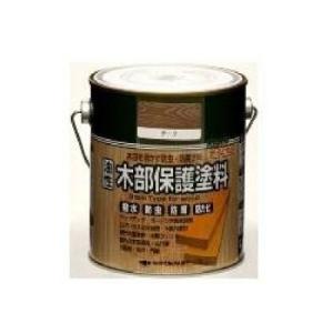 ニッペホーム 油性木部保護塗料 [3L] 合成樹脂調合ペイント・屋外・木製品・防虫・防腐・防かび・ウッドデッキ・ログハウス・着色透明仕上げ・油性塗料
