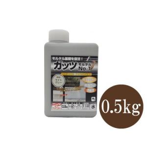 ニッペホームペイント ガッツモルタルNo.1 グレー [0.5kg] 水性フッ素系 着色防水剤・防藻...