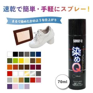 染めQエアゾール 70ml 布 を 染める 染料 塗装 布用 革用 革 レザー 衣類 用 木材 プラスチック 靴 染Q 染め Q 染めキュー キュー｜colour-harmony