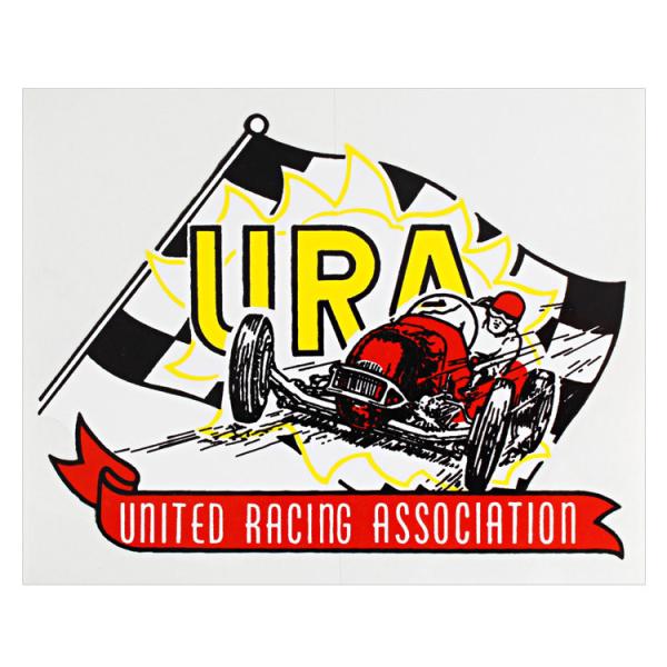 ヴィンテージレーシングデカール ”UNITED RACING ASSOCIATION” 縦10.9×...
