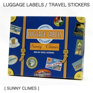 ステッカー スーツケース おしゃれ LUGGAGE LABELS ラゲッジレーベルズ トラベルステッカーズ 20枚入りSunny｜colour