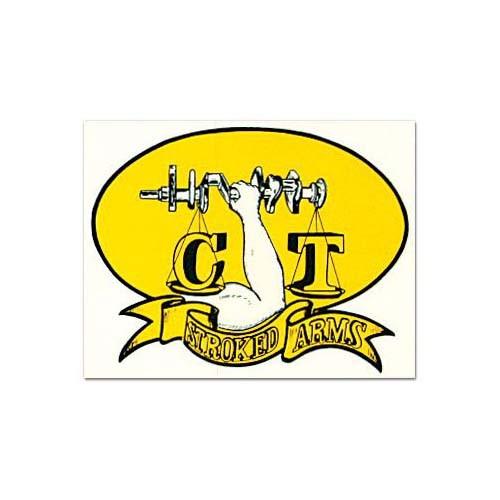 ノスタルジックステッカー　レーシングデカール C-T STROKED ARMS DZ089 15cm...