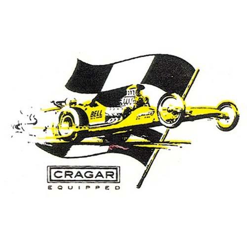 ノスタルジックステッカー　レーシングデカール CRAGAR EQUIPPED DZ065 12.5c...