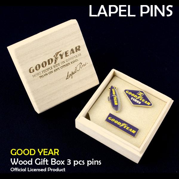 【SALE！】ピンバッジ ケース グッズ ギフトボックス入り ラペルピンズ 「GOOD YEAR（グ...