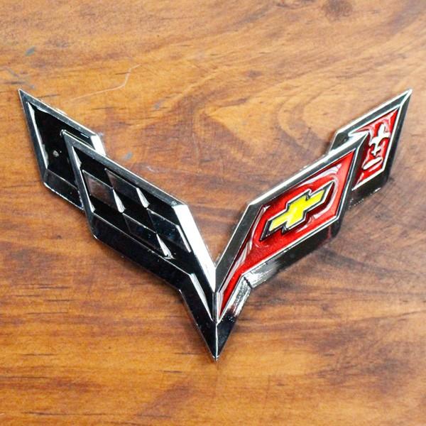 3D エンブレムステッカー 「コルベット」 シボレー カーアクセサリー 立体ステッカー クルマ アメ...