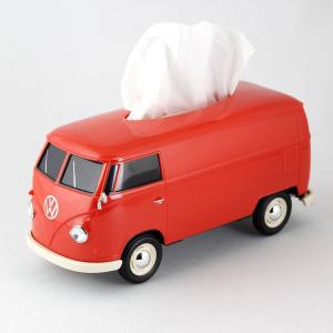 ティッシュケース WELLY 1963 フォルクスワーゲン バス （レッド） ティッシュボックス プラス ペン立て