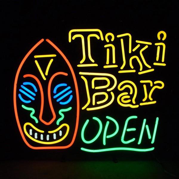 ネオンサイン TIKI BAR ティキバー ネオン管 照明 店舗装飾 インテリア ガレージング アメ...