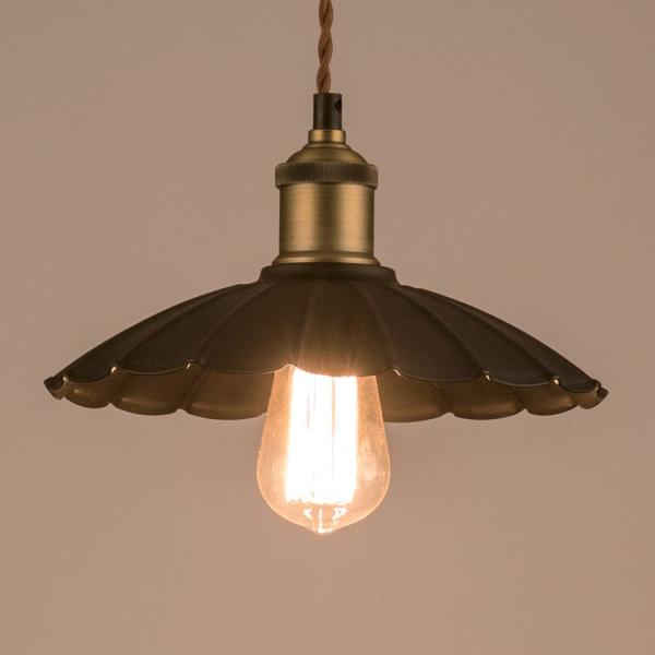照明器具 ペンダントライト 吊り下げ おしゃれ エジソン電球付きランプ  アンブレラ レトロ エジソ...