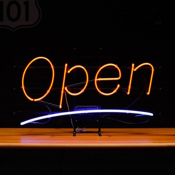 Penny Japan ネオンサイン Big Open Red/Blue NEON-1025 H42...