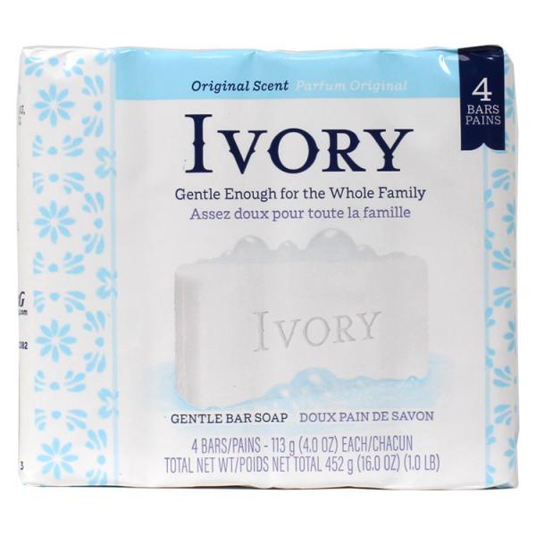 化粧石鹸 アイボリー オリジナル 4個入り 113g×4個 固形石鹸 IVORY アメリカ製 Ｐ＆Ｇ