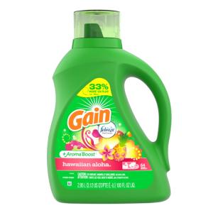 GAIN ゲイン洗濯洗剤 液体 ウィズファブリーズ ハワイアンアロハ  48回分 2.95L / 100oz ランドリー 洗剤 P&G 輸入洗剤