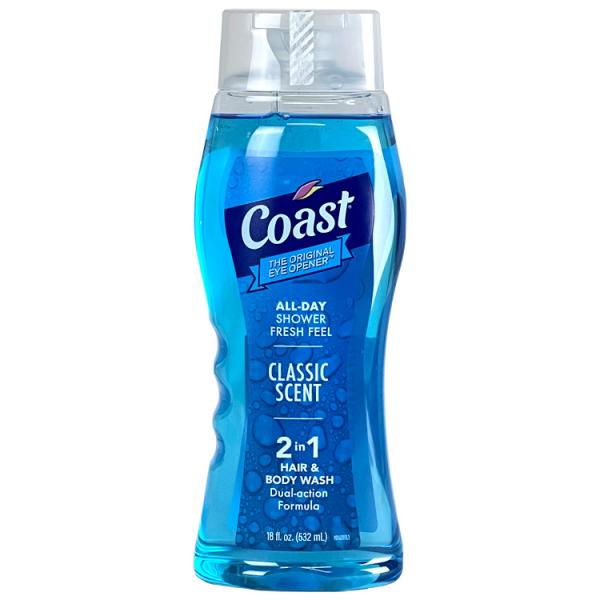 洗うほどに爽やかボディソープ COAST コースト 2in1 ヘアー＆ボディウォッシュ 532ml ...