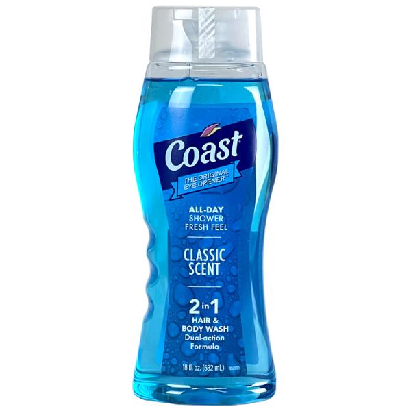 洗うほどに爽やかボディソープ COAST コースト 2in1 ヘアー＆ボディウォッシュ 532ml ...