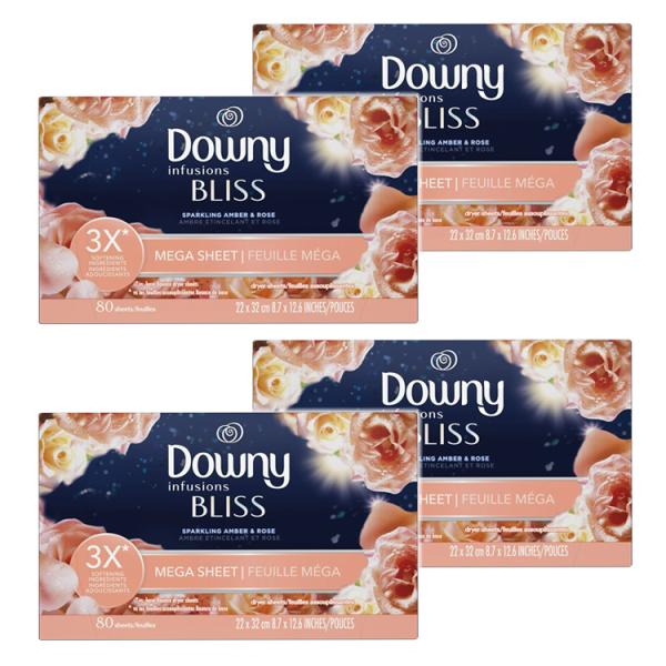 DOWNY ダウニー メガ柔軟シート インフュージョン BLISS スパークリングアンバー＆ローズ ...