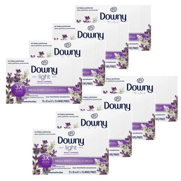 DOWNY Light ダウニー メガ柔軟シート メガ ホワイトラベンダート 80枚 大判サイズ 2...