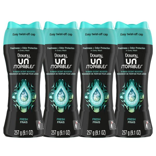 洗濯用品 加香剤 ダウニー アンストッパブル フレッシュ 257g 9.1oz 4本セット Down...