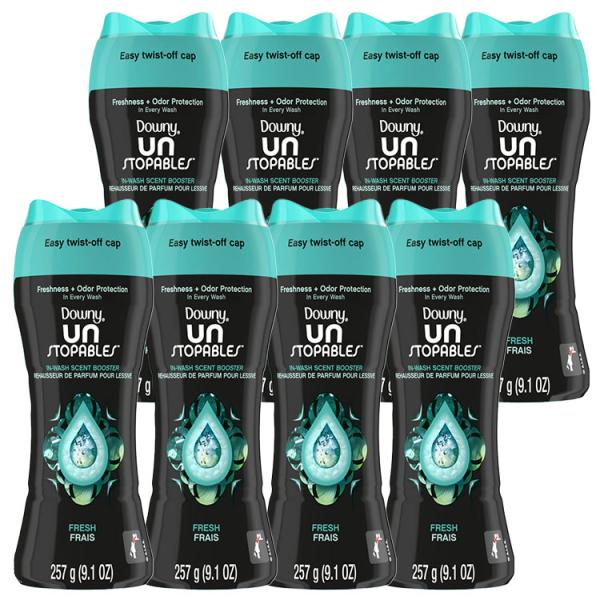 洗濯用品 加香剤 ダウニー アンストッパブル フレッシュ 257g 9.1oz 8本セット Down...