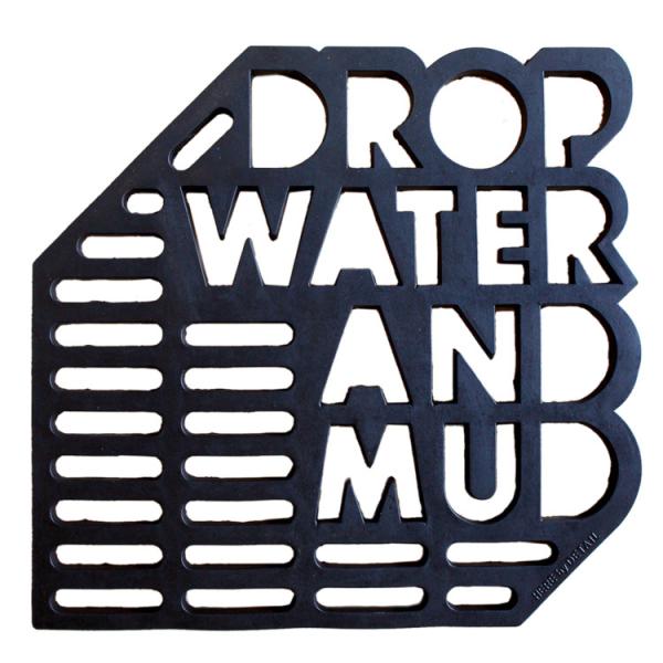 HERE ラバーマット ドロップ ウォーター＆マッド 横50×縦48×厚み1.8cm 玄関マット ド...