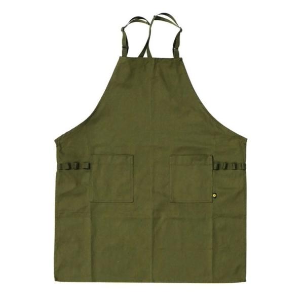 エプロン GARDEN APRON ガーデンエプロン（カーキ） 幅69x高さ82cm コットン製 胸...