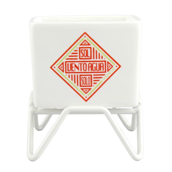 HERE by DETAIL プラントポット w/スタンド 60 レッド Pot W6.5×D6.5...