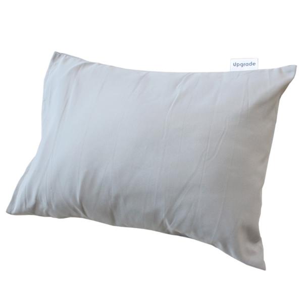 アップグレード ピロー グレー 30×40cm ポリエステル リサイクルPET素材 枕 機内専用 ク...