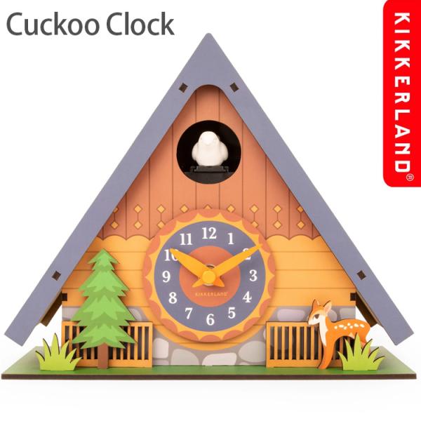 鳩時計 置き時計 キッカーランド クックークロック 高さ約18.4cm 木製 組み立て式  カッコウ...