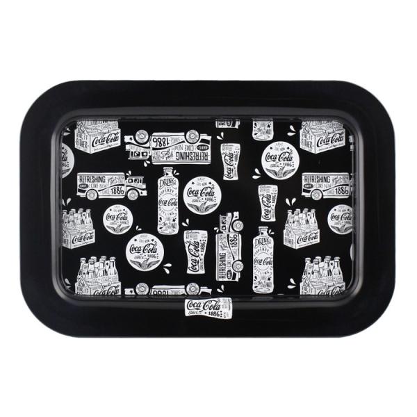 ブリキ製トレイ コカコーラ ティントレイ HAVE A COKE NOW PT-TR03 ブラック ...