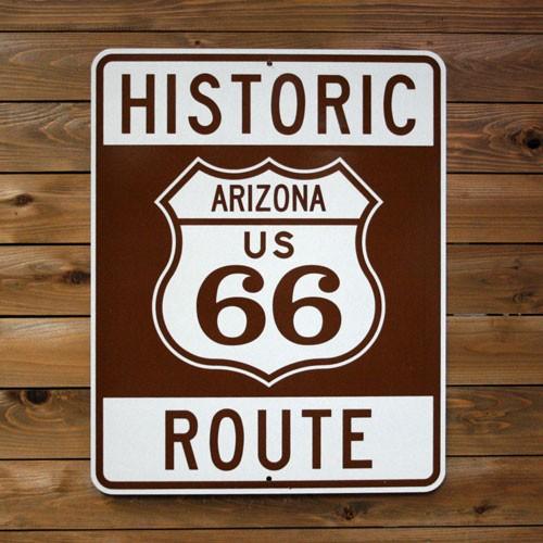 トラフィックサイン　HISTORIC ROUTE66(ARIZONA) （ヒストリック ルート66 ...