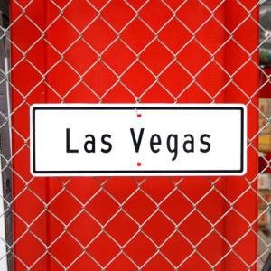 アメリカの道路標識 「DETOUR 」（迂回路 まわり道 ←左矢印