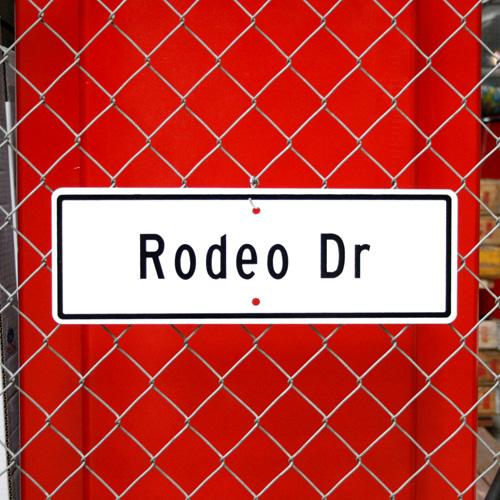 ストリートサイン 「Rodeo Dr」（ロデオドライブ ）縦15.2×横45.6cm アメリカ製 看...