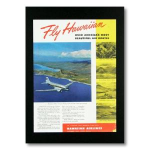 ハワイアンポスター エアラインシリーズ A-24 アメリカ雑貨 アメリカン雑貨｜colour