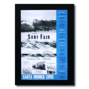 ハワイアンポスター サーフィンシリーズ N-2 「SURF FAIR」 サイズ：30.5×20cm アメリカ雑貨 アメリカン雑貨｜colour