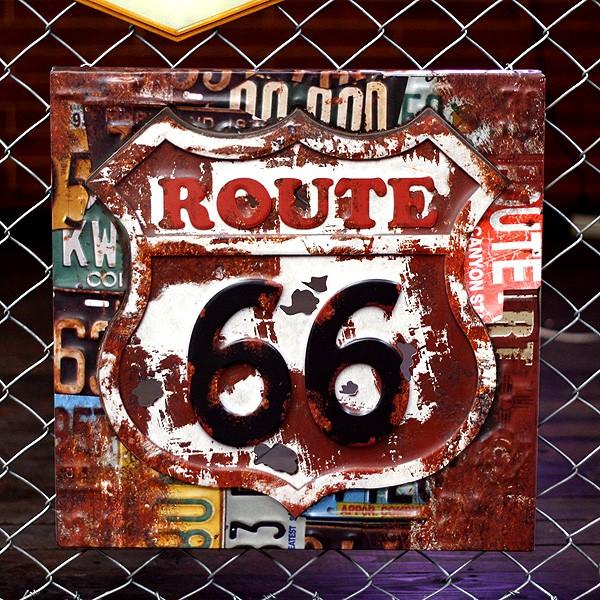 Route66 アートサイン （#20514 ） ルート66 看板 インテリア アメリカ雑貨 アメリ...