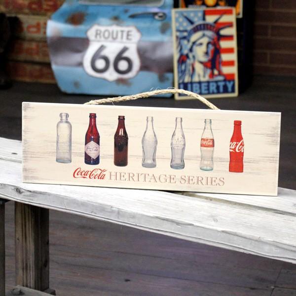 COCA-COLA BRAND コカコーラ ウッドサイン 「Coca-Cola Bottle Evo...