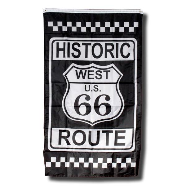 フラッグ Route66 ルート66＜ヒストリック＞ ：縦型フラッグ 90×150cm 旗 バナー ...